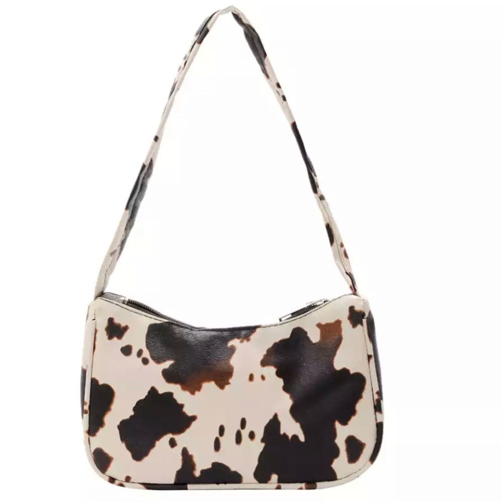 Cow Print Hand Bag Handbag Small Purse New NWT